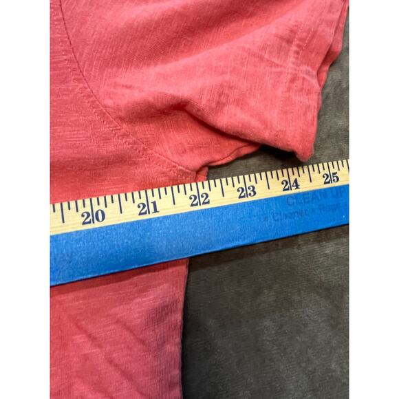 Fish Hippie Striped Red & White Striped Short Sleeve Polo Mens Large‎ Pocket - Picture 4 of 5